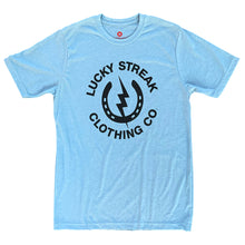 Load image into Gallery viewer, 2 LEFT! Blue Lucky Streak Logo T