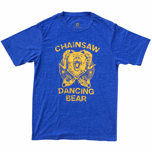 Chainsaw Dancing Bear Graphic T Shirt