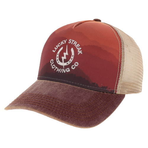 LS Trucker Hat Mountain Sunset