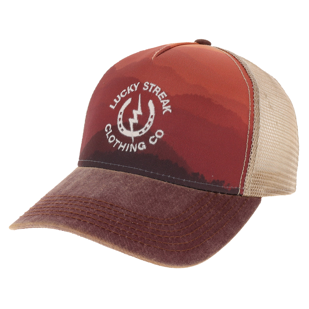 LS Trucker Hat Mountain Sunset