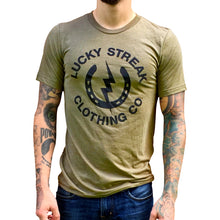 Load image into Gallery viewer, 3 LEFT! OD Green Lucky Streak Logo T