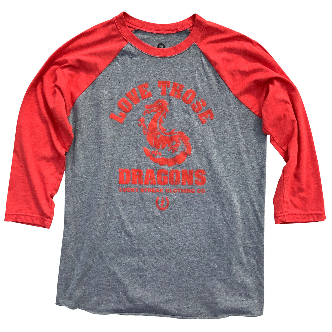 Love Those Dragons 3/4 Sleeve T