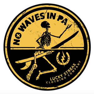 No Waves in PA Sticker