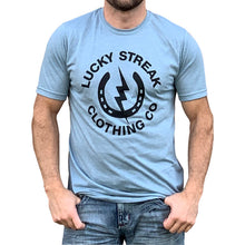 Load image into Gallery viewer, 6 LEFT! Blue Lucky Streak Logo T